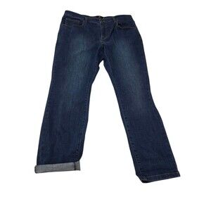 NWOT Under 5'10 Straight Fit Stretch Jeans Medium Wash 36W 28L Blue Denim B1